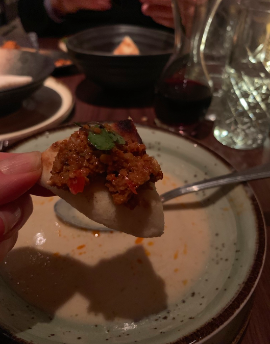 My first bite of Muhammara at Leyla, NYC. Dear GAWD why have I never had this before?!?