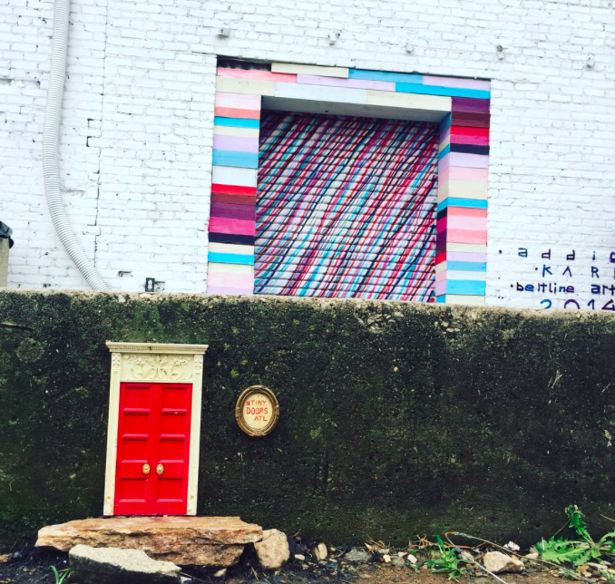 I mean, how stinking cute are these Tiny Doors we have all over our city? I love how creative Karen is!